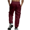 thumbnail image 4 of Lmnyox Sweatpants for Men Drawstring Waist Casual Athletic Cargo Pants Fall Winter Loose Joggers with Pocket, 4 of 9