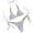 White, variant on MIXUE Swim Suits for Women Solid Color Sexy Bikini Sets for Women Strappy Beach Vacation Swimwears Beachwear,White,S