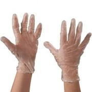 Box Partners GLV2041L Clear Vinyl Gloves - 3 Mil - Powder Free - Large - Case of 100
