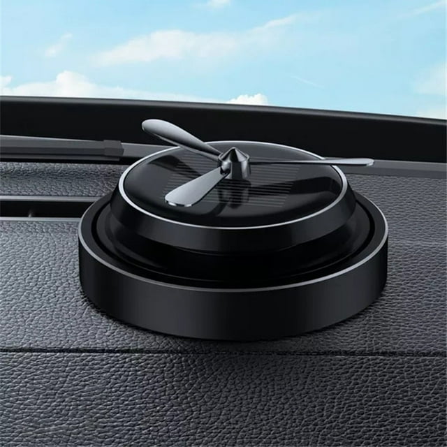 Ambientador para coche | Difusor de perfume para coche | Eliminador de olores para vehículos, hogar, oficina y dormitorio | Dispensador de aceites aromáticos con energía solar y diseño decorativo