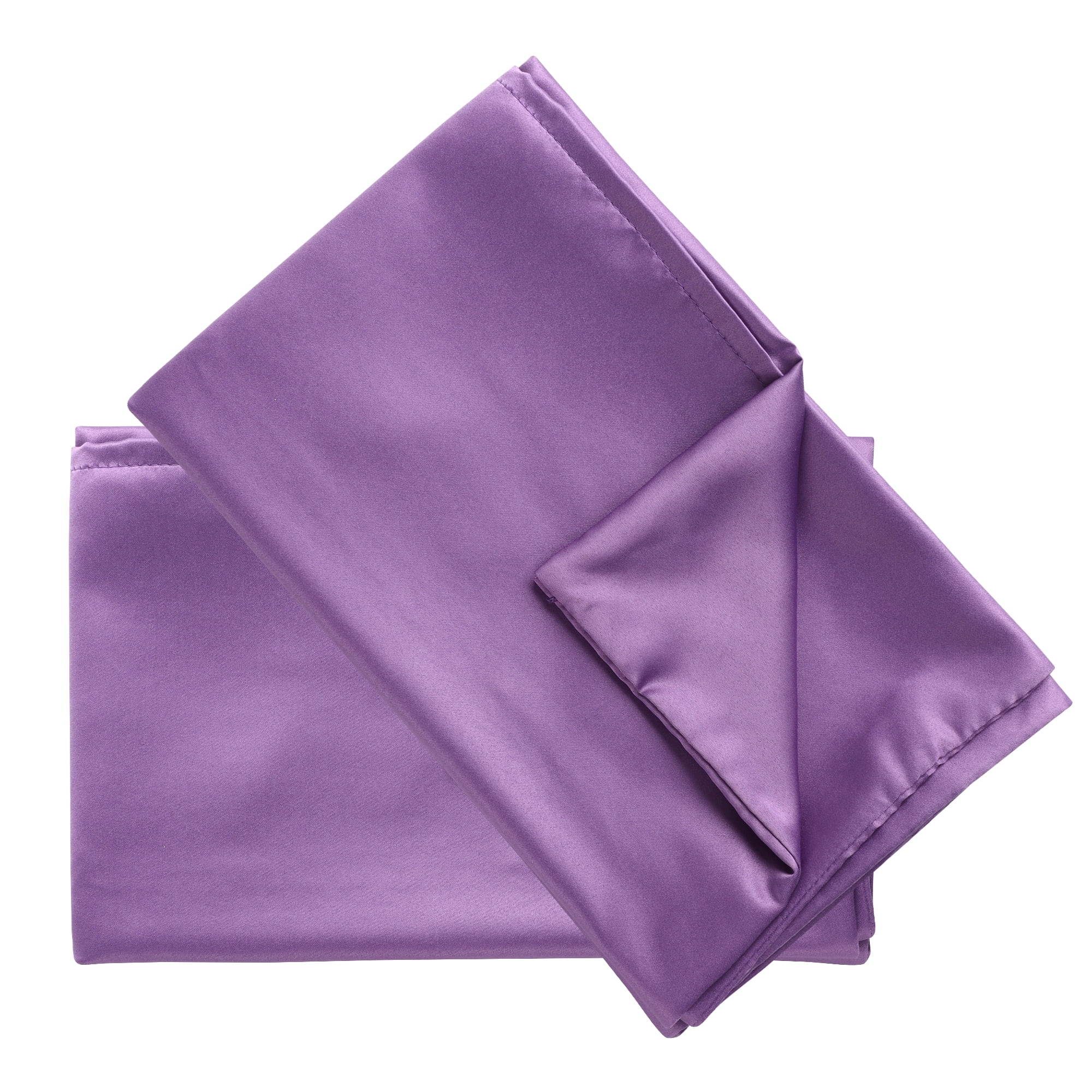 Unique Bargains 4 Pack Satin Pillowcases for Hair and Skin, Purple Queen