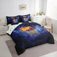 thumbnail image 3 of Castle Fairy Boys Girls Basketball Print Bedding Comforter Set 7 Pieces,Ball Gamer Full Bedding Set Lightweight,Abstract Lightning Fitted Sheet Flat Sheet,Lightweight Room Decor,Reversible, 3 of 8