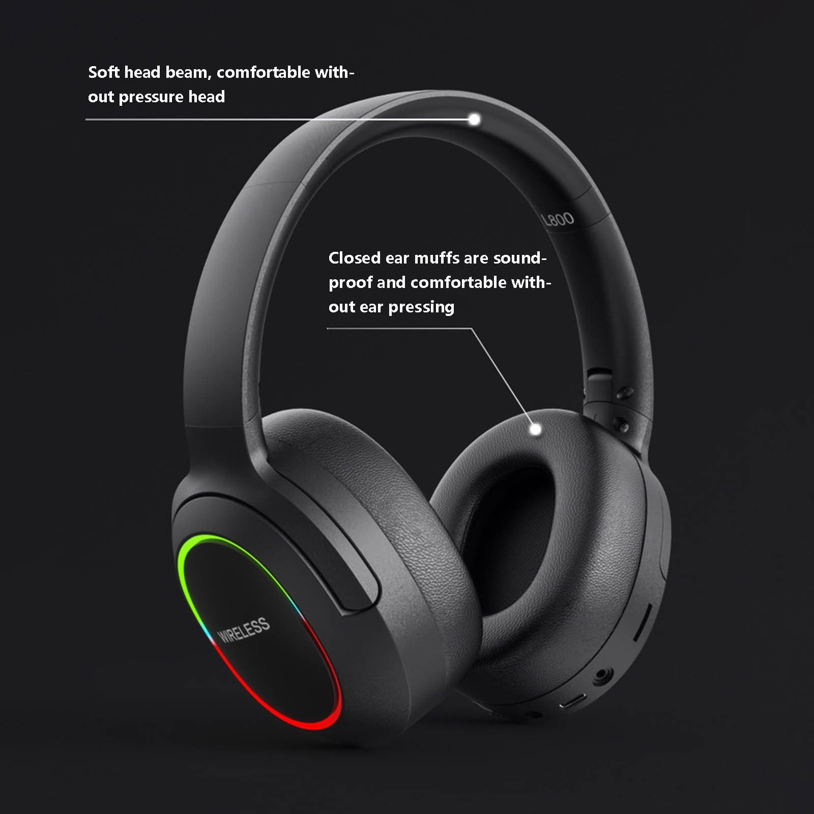 Trucker Bluetooth Headset, V5.2 Wireless Headset with Upgraded Microphone AI Noise Canceling, On Ear Bluetooth Headphone with Mute for Driver Office Call Center