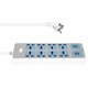 thumbnail image 1 of Power Strip with 4 USB Sockets, 3000W Power, 8 Universal Sockets, 6.5-Foot Power Cord, EU Plug, 1 of 5