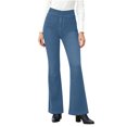 thumbnail image 4 of ClodeEU Women's High Waisted Stretch Bootcut Leggings Denim Pant,Slim Fit Casual Trendy Pants Petite Blue,Womens Plus L, 4 of 9