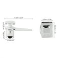 thumbnail image 5 of LYUMO Glass Door Latch, Household Bathroom Shower Room Glass Door Latch Bolts Lock Gate Hardware Accessory, 5 of 7