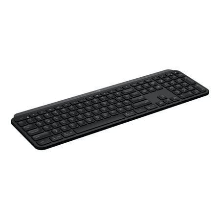 Logitech - MX Keys Advanced Full-size Wireless Scissor Keyboard for PC and Mac with Backlit keys - Black