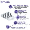 thumbnail image 6 of PADISHAHHOME Turkish Beach Towels, Bulk Case of 36 | Oversized, Quick Dry, Sand Free | 100% Cotton, Large 38x71" Towels for Beach, Pool, Travel | Ultra-Soft, Compact, Absorbent | Gray / Black, 6 of 7