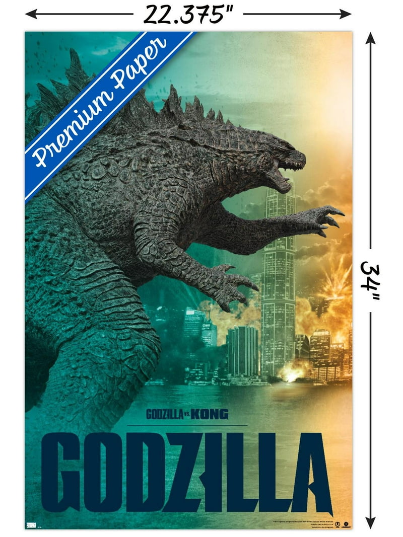 GODZILLA vs KONG パンフレット Godzilla vs. Kong - Godzilla Wall Poster, 22.375