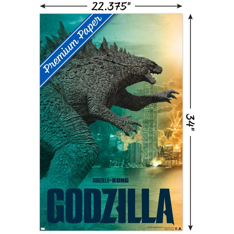 GODZILLA vs KONG パンフレット A4サイズ Godzilla vs. Kong - Godzilla Wall Poster, 22.375