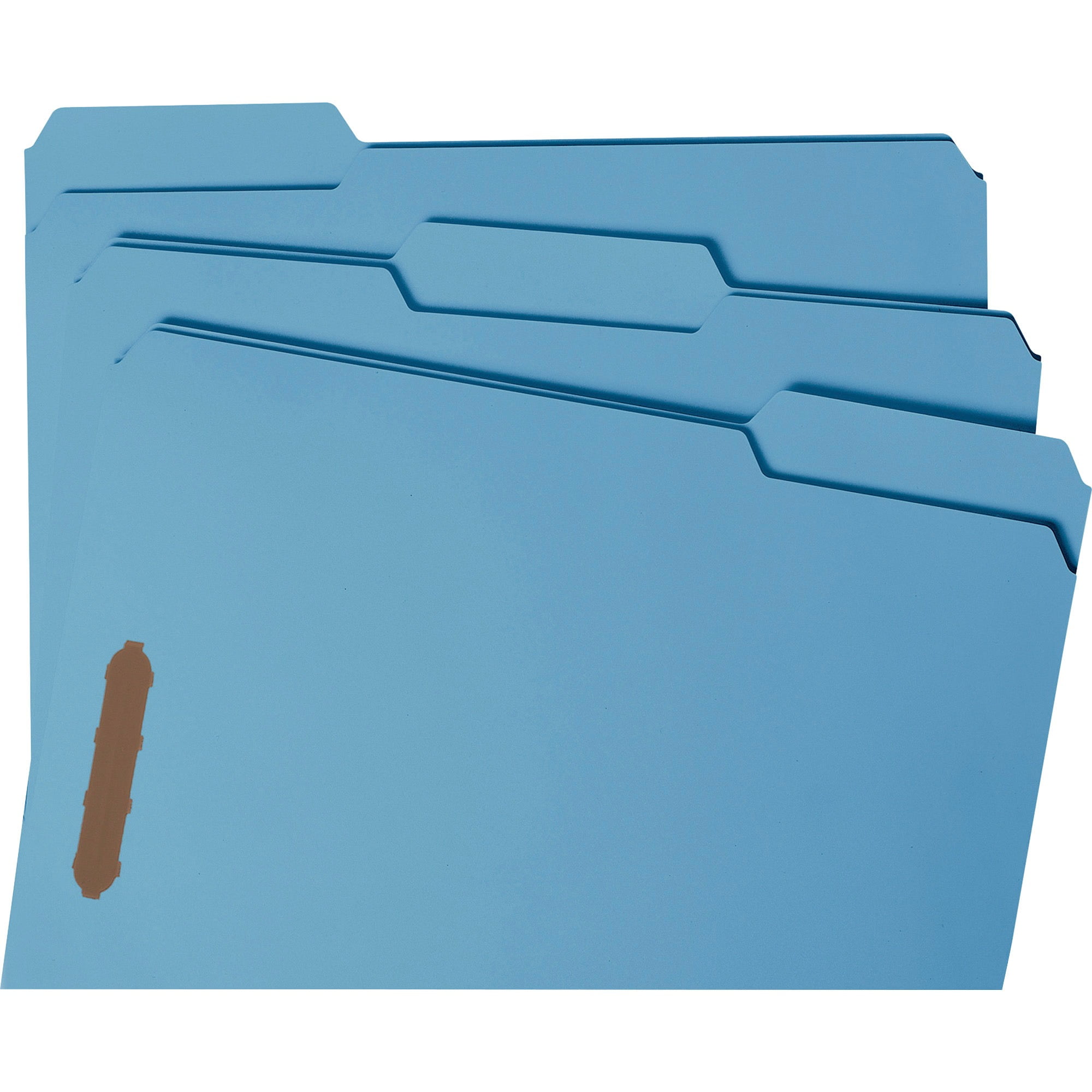 Smead Colored Fastener Folders Reinforced Tabs Blue 50/BX Ltr (12040)