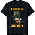 thumbnail image 1 of T-Shirt Logo Zombie Bébé Poulet Jockey du Film Minecraft - comme sur l'Image - 2TG, 1 of 2