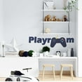 thumbnail image 2 of Playroom Logo with Beautiful Flowers Design Vinyl Wall Decal - Entrance Banner Word Art for Girl's Play Room Wall Decoration - 40" x 12", 2 of 5