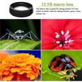 thumbnail image 3 of tredstone Lens Wide Angle 0.45X 12.5X Clip-on Universal Camera Microscope Photographs Accessories Smartphone Cell Phone Black 1Set, 3 of 6