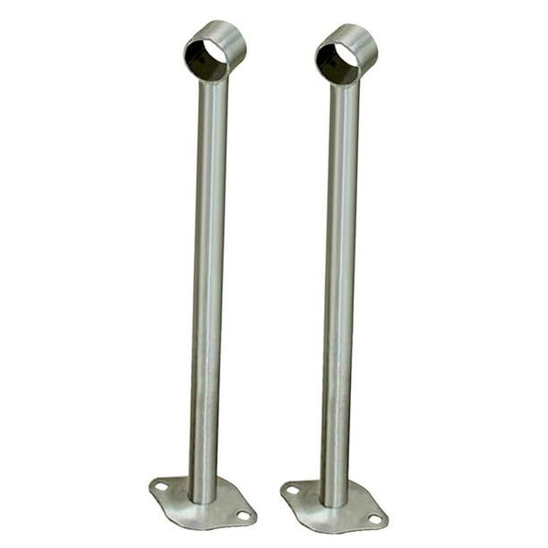 Paquete de 2 palancas de armario de acero inoxidable, soporte de montaje en pared y montaje en techo 400mm