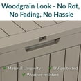 thumbnail image 4 of Sunnydaze Lockable Outdoor Small Deck Box with Storage and Side Handles - 32-Gal. - Driftwood, 4 of 10