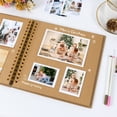 thumbnail image 4 of RECUTMS 10 x 10 Inch DIY Scrapbook Album 60 Pages Hardcover Kraft Paper Scrap Book Photo Albums Memory Book for Wedding Graduation Anniversary(Brown), 4 of 8