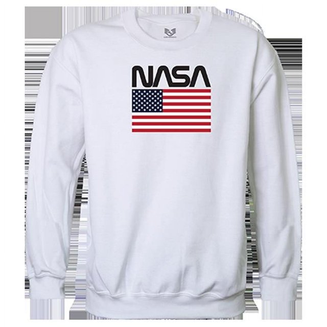 Rapid Dominance NAS2-WO2-WHT-02 Worm 2 Graphic Crewneck Sweatshirt, White - Medium