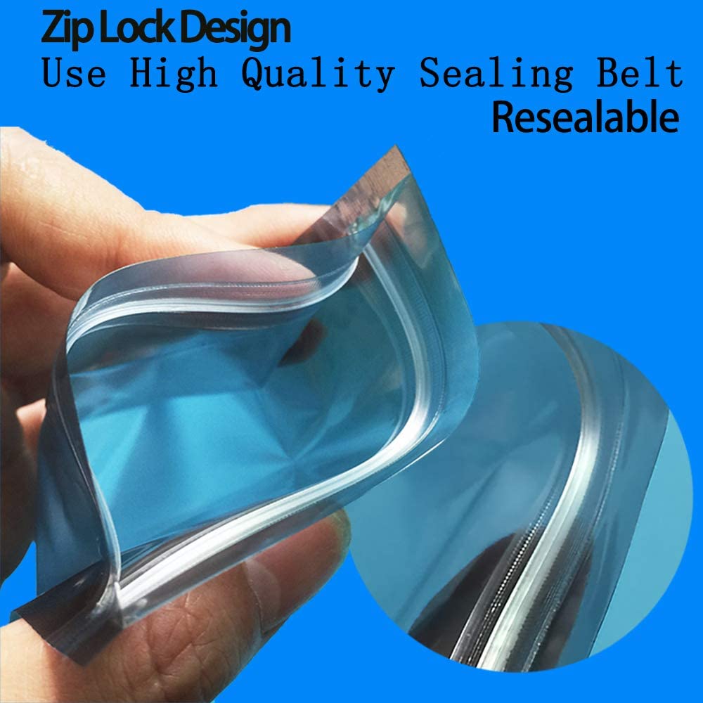 SAWE 100-Pack Anti-Static Shielding ESD Bags – 2.5 X 3.5 Inch, Zip Reclosable