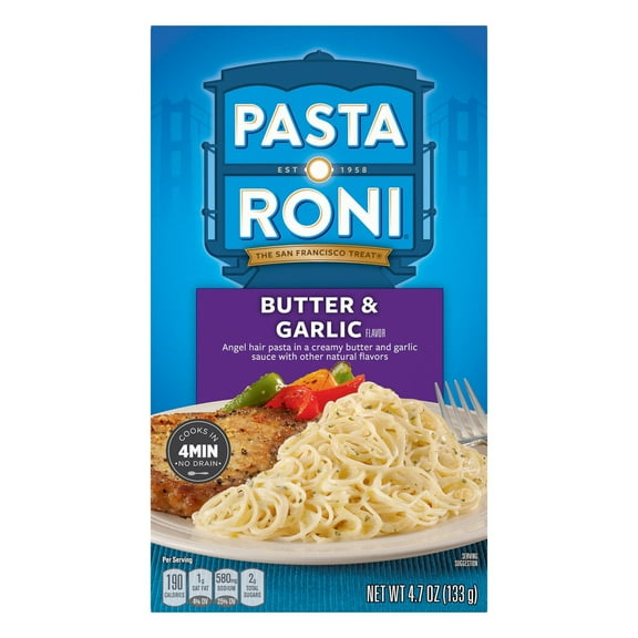 Pack of 4 Pasta Roni Butter and Garlic Pasta Side - 4.7 oz - Package may vary