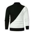 thumbnail image 2 of Fesfesfes Fall And Winter Mock Neck Tops Comfortable Trend All-match Men's Fashion Stand Collar Pullover Sweater On Sale, 2 of 8