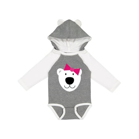 

Inktastic Polar Bear Girl Gift Baby Girl Long Sleeve Bodysuit