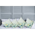 thumbnail image 2 of Ambesonne Floral Throw Pillow Cover 4 Pack, Daisy Flower Field Art, 18", Pale Blue White, 2 of 5