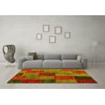 thumbnail image 3 of Ahgly Company Indoor Rectangle Patchwork Yellow Transitional Area Rugs, 2' x 3', 3 of 4