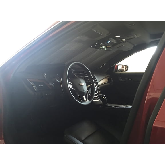 HeatShield, The Original Windshield Sun Shade, Custom-Fit for Cadillac CTS Sedan 2014, 2015, 2016, 2017, 2018, 2019, Silver Series