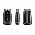thumbnail image 4 of Car Key Fob Cover Case Protector Zinc Alloy Car Remote Key FOB Cover Case For VW Jetta Passat Golf 3 Button Shell, 4 of 8