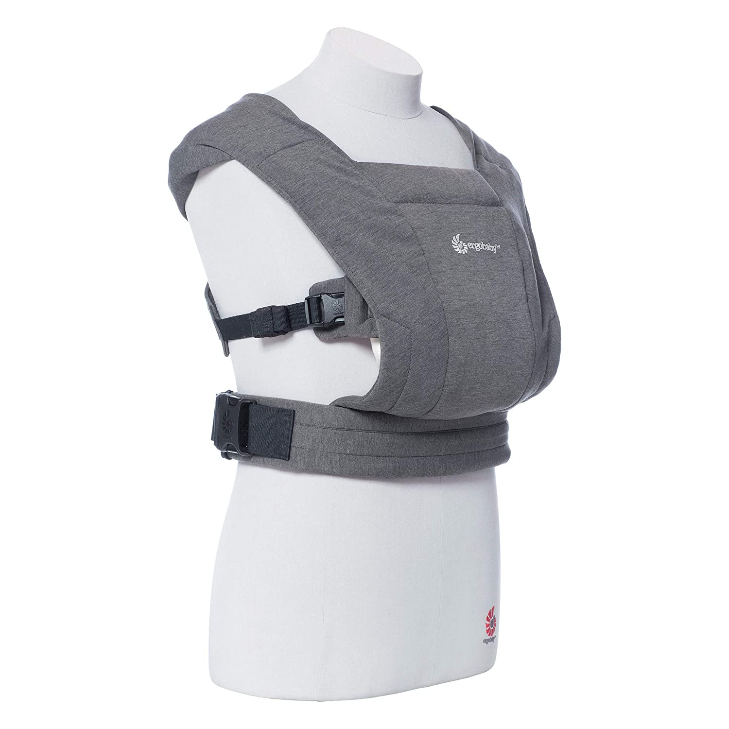 Ergobaby Embrace Cozy Newborn Baby Wrap Carrier Heather Grey 7-25 Pounds