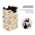 thumbnail image 3 of Yayeee Freestanding Laundry Hamper with Handle Collapsible Large Storage Basket for Clothes, Birds Tea Time, 3 of 7