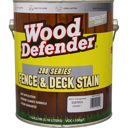 Wood Defender 200 Series Sierra Semi-Transparent Stain & Sealer (Best Semi Transparent Deck Stain And Sealer)