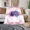thumbnail image 2 of Disney Cute Kawaii Stitch Throw Blanket Warm Lightweight Soft Cozy Warm Home Decoration Suitable for Living Room Bedroom150x200cm(59x78 in) Gao Jinjia LED, 2 of 2