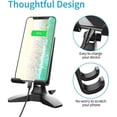 thumbnail image 4 of Soporte para teléfono móvil, soporte ajustable para escritorio, soporte resistente para teléfono móvil para el hogar y la oficina, soporte para teléfono de escritorio para iPhone, iPad, tableta y tod, 4 of 5