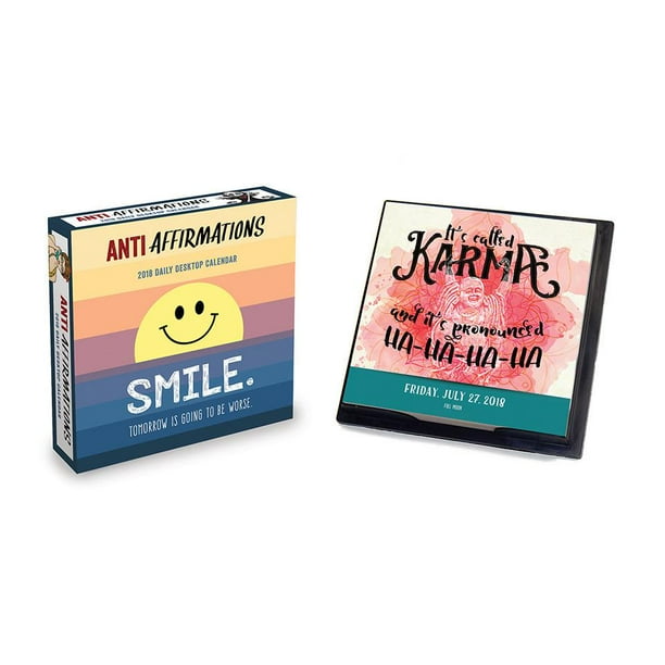 2018 Anti-Affirmations Daily Desktop Calendar - Walmart.com