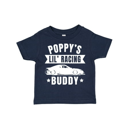 

Inktastic Poppy s Lil Racing Buddy with Car Silhouette Gift Toddler Boy or Toddler Girl T-Shirt
