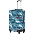 thumbnail image 2 of Whale Pattern Print Luggage Cover Washable Suitcase Anti-Scratch Suitcase Cover Protective Cover Fits 18-32 Inch, 2 of 6