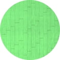 thumbnail image 1 of Ahgly Company Indoor Round Solid Emerald Green Modern Area Rugs, 3' Round, 1 of 4