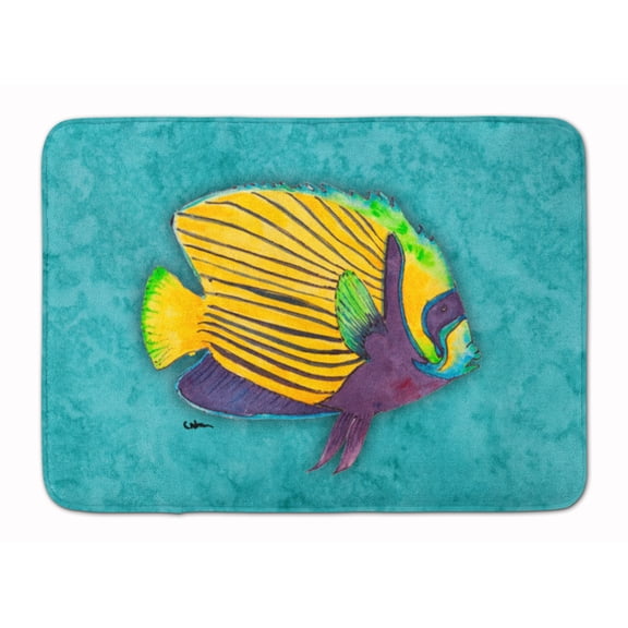 Carolines Treasures 8674RUG Tropical Fish Machine Washable Memory Foam Mat 19Hx27W multicolor