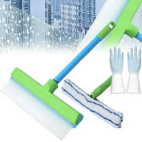 Harborrs Alisanda Recyclable Silicone Window Squeegee Kit,Aqua Blade Window Cleaning Kit,Harborrs Silicone Window Squeegee, Windows Cleaning Scraper, Glass Clean Tools for Glass Mirror