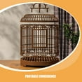 thumbnail image 3 of unbranded Jaula Portátil Para Pájaros Villa Amplia Color Marrón Para Viaje Y Hogar, 3 of 8