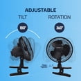 thumbnail image 5 of NEXAIR Ventilador portátil de escritorio o con clip de 6 pulgadas con dos velocidades silenciosas: pequeño ventilador de refrigeración personal para escritorio, hogar, dormitorio y oficina, inclinació, 5 of 5