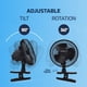 thumbnail image 5 of NEXAIR Ventilador portátil de escritorio o con clip de 6 pulgadas con dos velocidades silenciosas: pequeño ventilador de refrigeración personal para escritorio, hogar, dormitorio y oficina, inclinació, 5 of 5