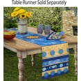 thumbnail image 4 of Home Bargains Plus Mediterranean Blue Sun Set of 4 Rectangle Fabric Dining Placemats, 4 of 8