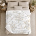 thumbnail image 5 of Elegant Winter Wonderland Snowflake, Festive Holiday Scene, Warm Flannel Blanket for Living Room and Family Room, Art Lovers Housewarming Gift, Festive Home Decor, 5 of 9