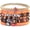 B, variant on Halloween Stackable Bracelets for Women Preppy Heshi Sufer Bracelet Boho Handmade Elastic Bracelets HOCUS POCUS SPOOKY for Women Vsco Clay Polymer Beads Party Favors Gift-Orange Black