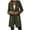 Army Green, variant on AOOCHASLIY Ladies Coat Clearance Women Casual Long Sleeve Bottons Loose Hoodless Outwear Tops