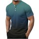 thumbnail image 1 of Top de Color Sólido Casual de los Hombres, Camiseta de Cuello Redondo Botón de Manga Corta de Moda para Uso Al Aire Libre Y Diario, Camiseta de Invierno Cómoda, 1 of 9