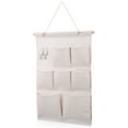 thumbnail image 4 of GOOHOCHY Pockets Hanging Wall Organizer Beige 1 Set 20.44X13.76X0.39in, 4 of 8